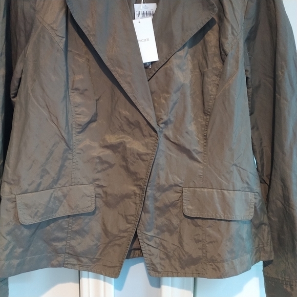 Chico's Mixed Up Maggie Lynn Solid Mountain Miss Jacket M - Picture 4 of 12